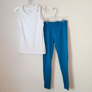Girl tank top with full length leggings